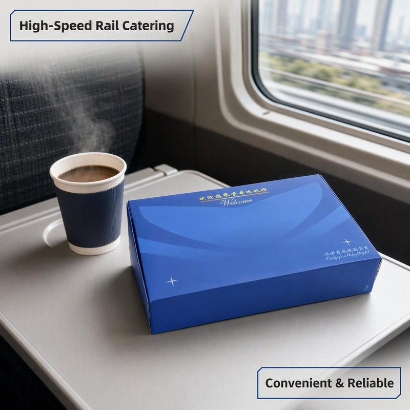 Custom Printed Large Airline Paper Meal Box – 300g Food-Grade, Bulk &amp;amp;amp;amp;amp; OEM - image 5