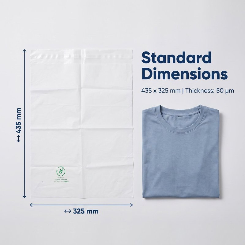 Custom Printed Biodegradable Self-Adhesive PLA/PBAT Bags 435×325mm – Bulk OEM - image 3