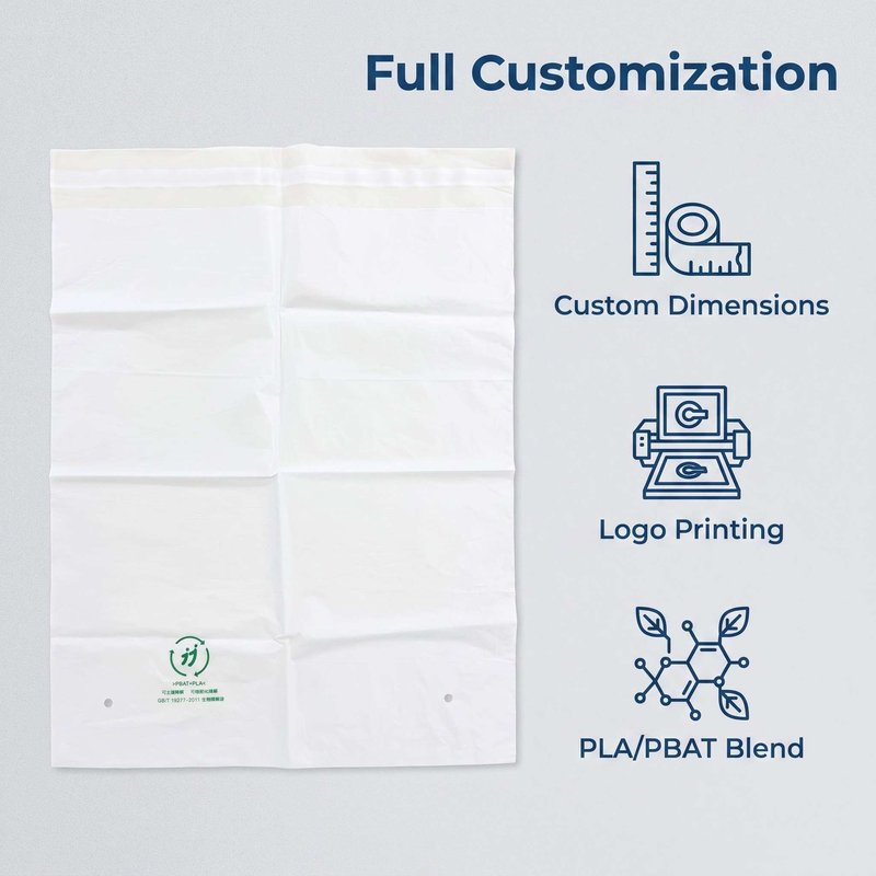 Custom Printed Biodegradable Self-Adhesive PLA/PBAT Bags 435×325mm – Bulk OEM - image 5