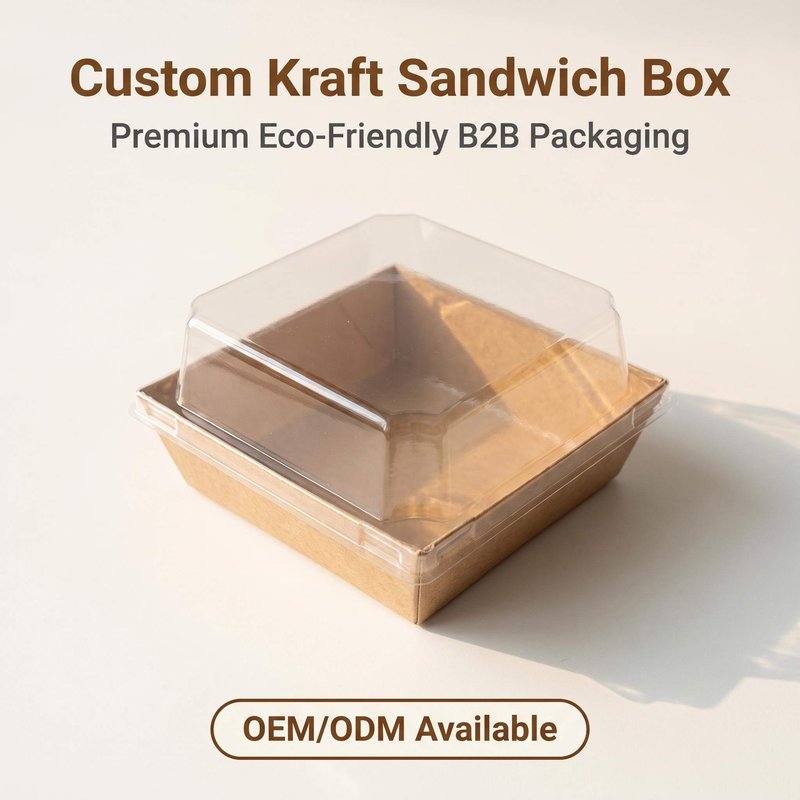 Sustainable Kraft Paper Sandwich Box Manufacturer