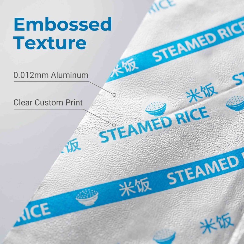 Custom Printed Embossed Aluminum Foil Sheets 220×180mm – Airline Catering Bulk - image 4