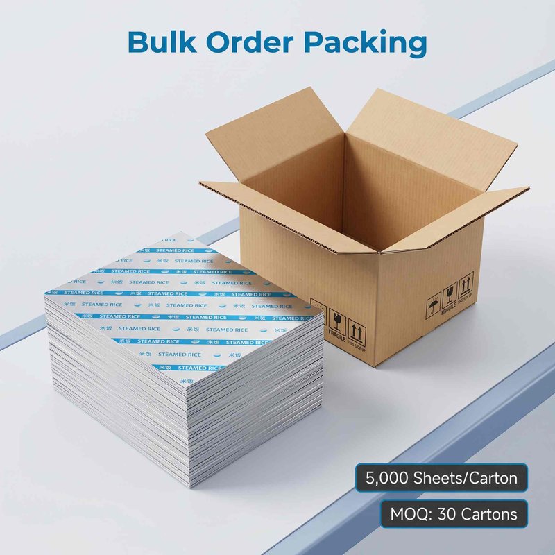 Custom Printed Embossed Aluminum Foil Sheets 220×180mm – Airline Catering Bulk - image 7
